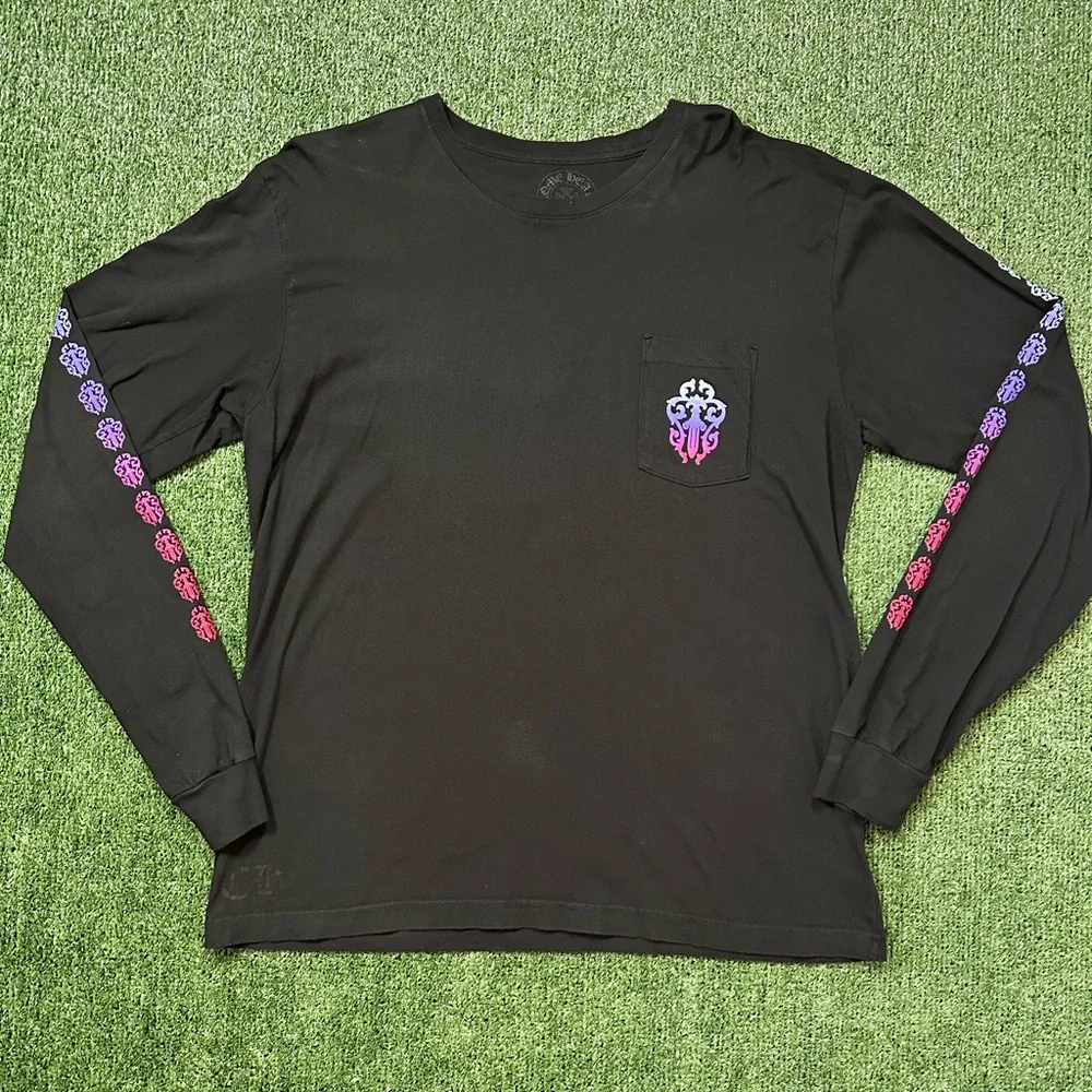 Chrome Hearts gradient, dagger, horseshoe Long Sleeve Shirt - Picture 5 of 8